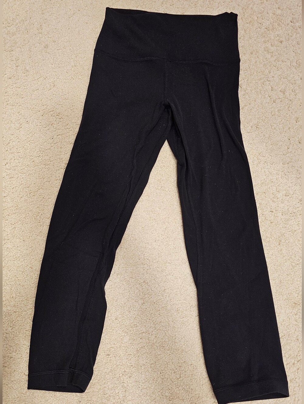 Black High-Waist Leggings Ankle Length